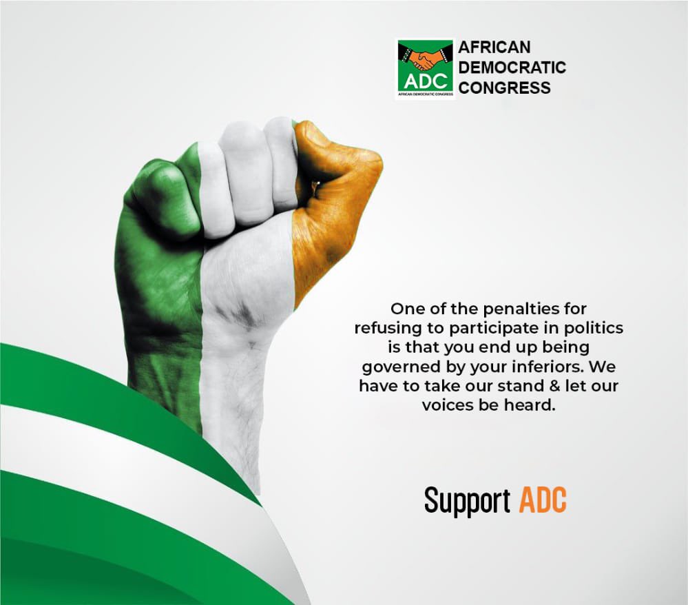 ADCNig's tweet image. One of the penalties for refusing to participate in politics is that you end up being governed by your inferiors. We have to take our stand &amp;amp; let our voices be heard.

Get #AdCFied 
#Artemis1 
#olosho 
#RescueMission 
#HouseOfTheDragonHBO