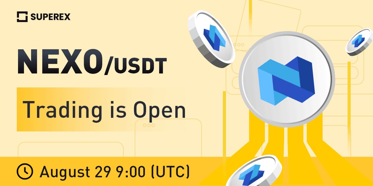 SuperexSri's tweet photo. https://t.co/HrsBqwEAHQ👽 New Listing: @Nexo

🪙Listing: $NEXO

⏰Trading Starts: 14:30 (SL) August 29, 2022
➡️Deposit and withdrawal: 12:30 (SL) August 29
➡️Details: https://t.co/DZMi6AHMZQ

Trade crypto in the first #Web3 #exchange!

#DEX #Crypto #BTC #USDT #nexo https://t.co/1Jo23lBbVx