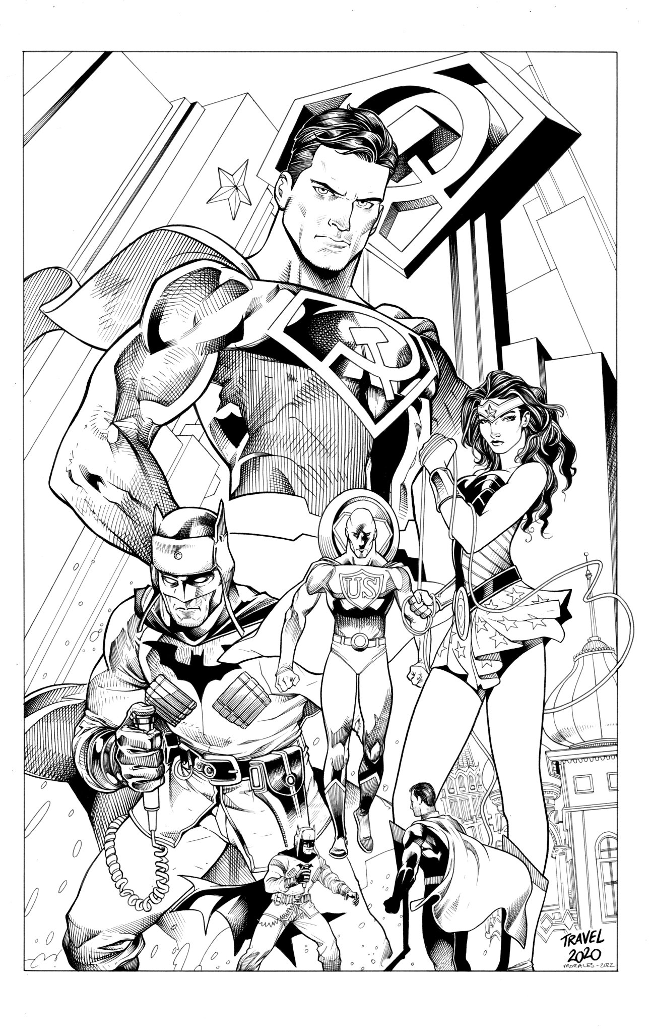 Mark Morales on Twitter "Red Son commission. Pencils by Travel Foreman