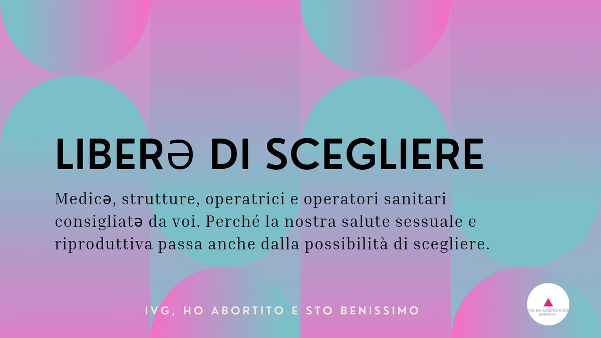 Al vuoto assordante delle Istituzioni in materia di #Aborto e #laicità noi rispondiamo con un'azione di mutualismo: una lista informale di professionistə della salute da voi consigliatə sui diversi territori. La salute sessuale è un diritto. 

checkli.com/process/630bad…