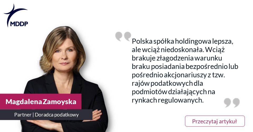MDDP_Polska's tweet photo. Po 8 miesiącach od wejścia w życie #PolskiŁad jest projekt, który ma naprawiać obowiązujące przepisy w zakresie #CIT. Przepisy są lepsze, ale wciąż niedoskonałe i wymagające dalszych korekt.
#WIĘCEJ w @DGPrawna 
https://t.co/8jM6Z2YKqe
#PSH #PolskaSpółkaHoldingowa https://t.co/Yl1XA3qh2W