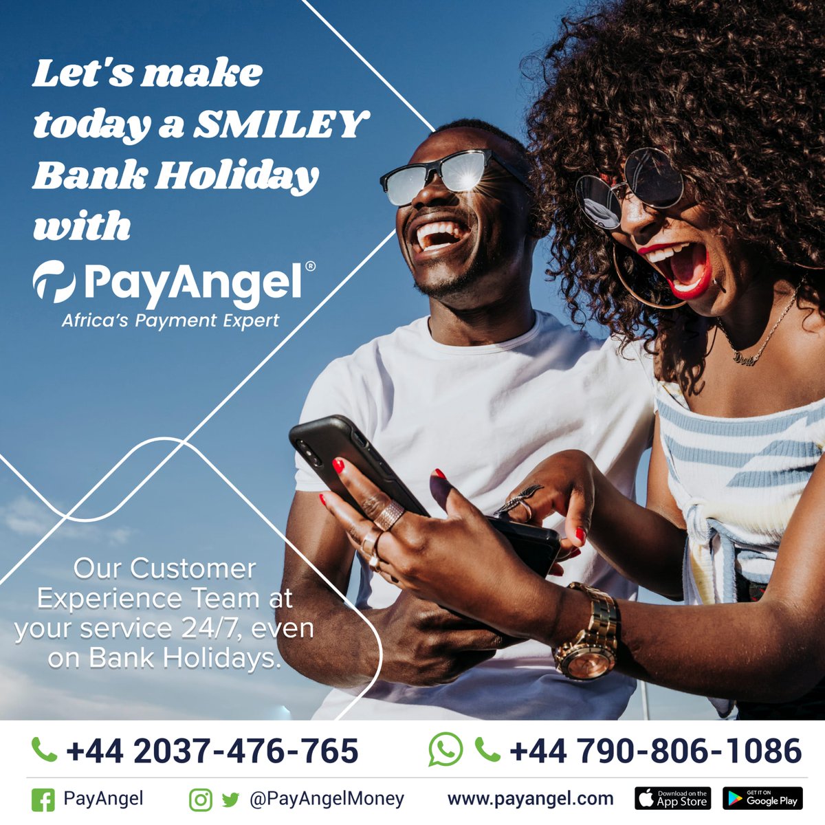 PayAngelMoney's tweet photo. PayAngel Customer Experience Angels....Always at your service. 

#Freemoneytransfer #Freelifeinsurance #Sendmoney #AugustBankHoliday #carnivalvibes https://t.co/x2jZT5idcC