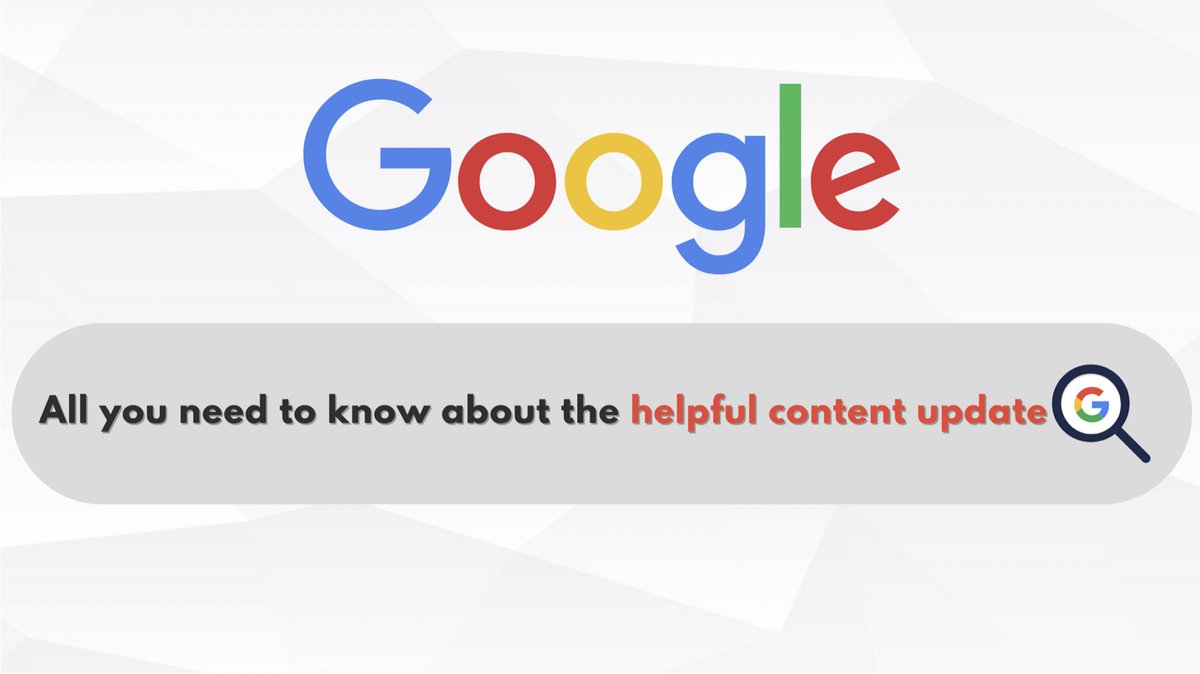 3090_Marketing's tweet photo. Click this link to read our latest blog post on everything you need to know about the NEW helpful content update: https://t.co/io6RaHXXyk
#googleupdate #helpfulcontentupdate #googlealgorithm #algorithmchanges #googleanalytics #googleranking #googlemarketing #marketingtwitter https://t.co/a8EYpYcMlh