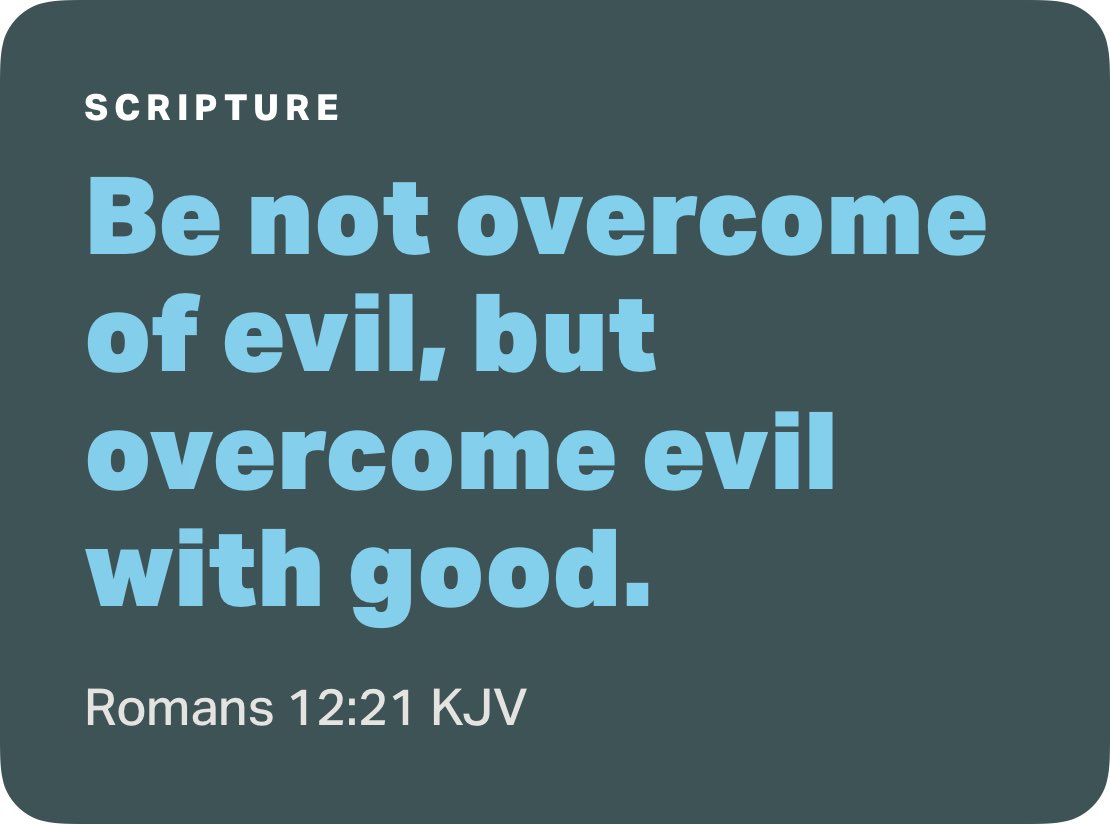 JillWP's tweet photo. Romans 12:21 KJV https://t.co/5dhTef2oZM https://t.co/htJwidVvXV