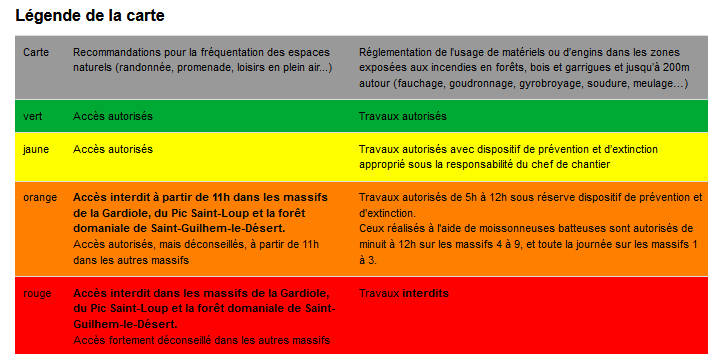 Prefet34's tweet photo. 🗺🔥 Carte du risque #FeuxDeForêt mardi 3⃣0⃣août⤵️
🟠Risque élevé secteurs: -Collines centre Hérault -Minervois/Saint-Chinianais -Plaine viticole Cœur Hérault & plaines littorales
🟡 modéré reste département
🔍 voir légende
🚭ne jetez pas vos🚬
🔥 📞18 ou 112 https://t.co/Sali3Bo60W