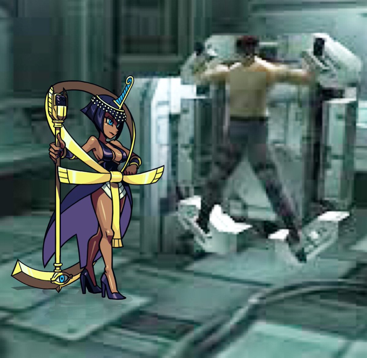 SolidButSnake's tweet image. Damn…that hoochie wasn’t lying❗️