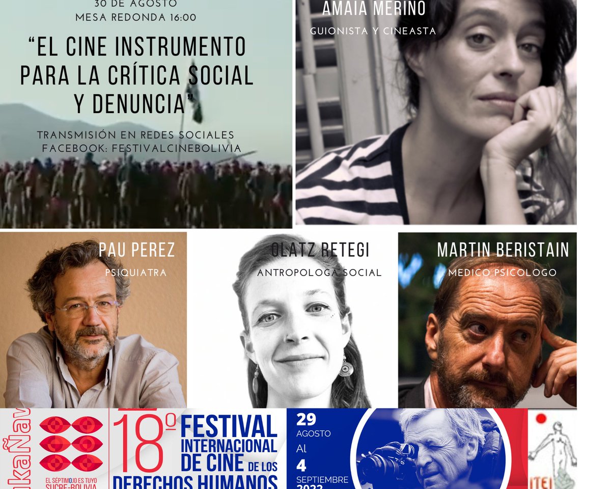 ITEILaPaz's tweet photo. Mesa redonda mañana a las 16h. 
Transmisión: FestivalCineBolivia
¡No se lo pierdan! https://t.co/dRjtOG2iY1