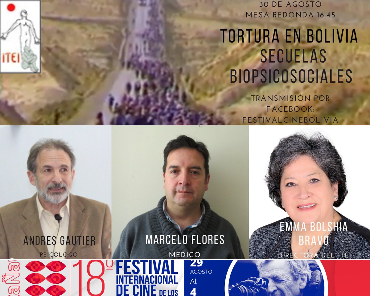 ITEILaPaz's tweet photo. Mesa redonda mañana a las 16h. 
Transmisión: FestivalCineBolivia
¡No se lo pierdan! https://t.co/dRjtOG2iY1