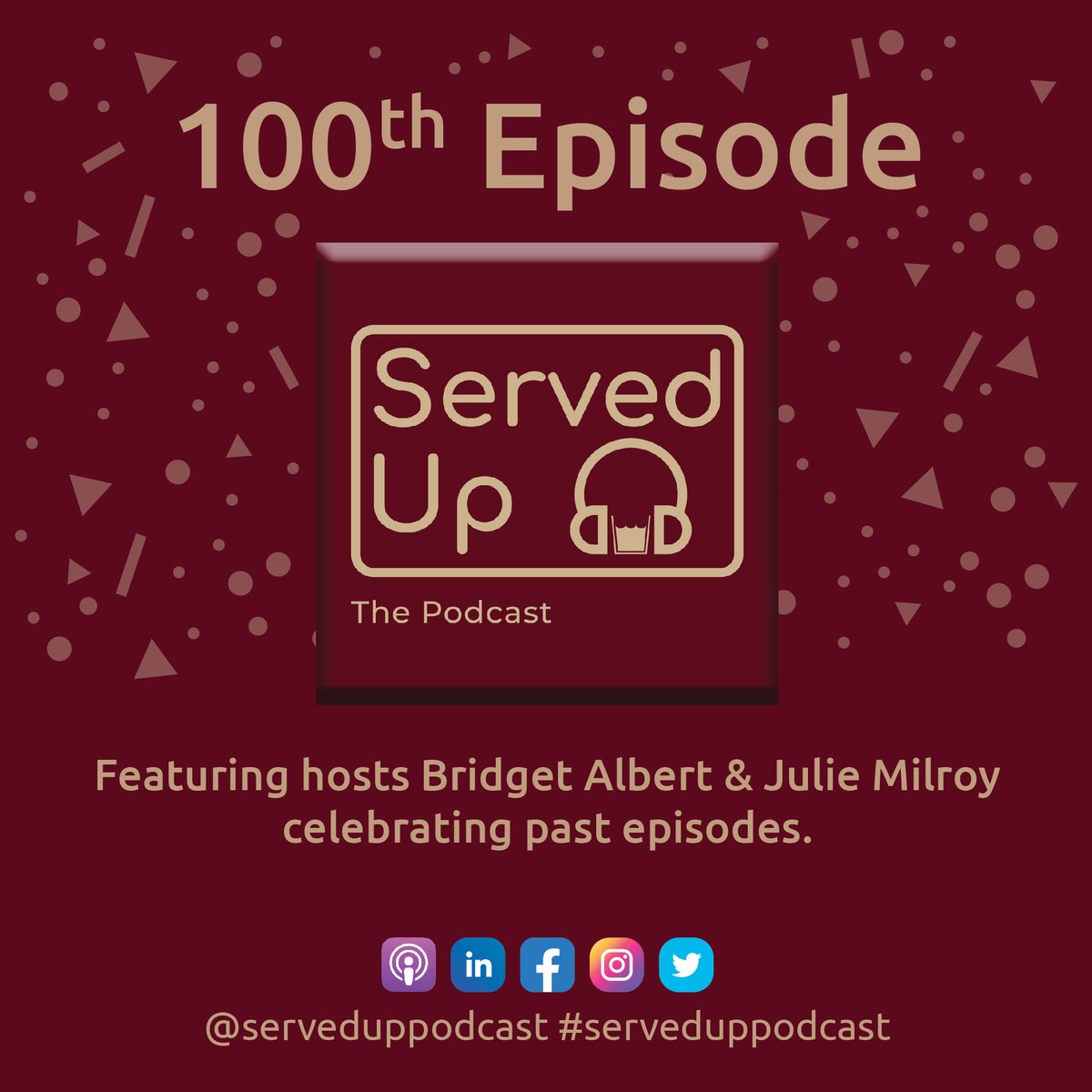 SGWineSpirits's tweet photo. Cheers to 100 episodes of @ServedUpPodcast! Originally launched in 2020 to help hospitality professionals stay connected during COVID-19, #ServedUp has delivered interviews discussing everything from industry best practices to social justice. Listen now: https://t.co/2SyaSDB6WU. https://t.co/0m2V51EP42