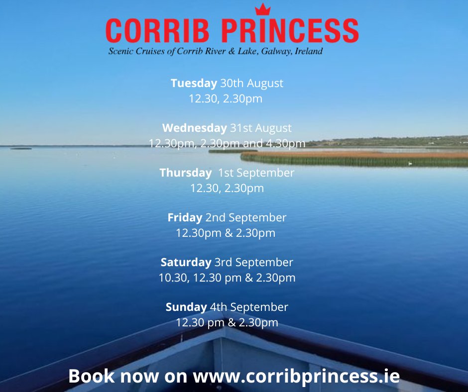 Our sailings for this week! 
Bookings on corribprincess.ie
#KeepDiscovering