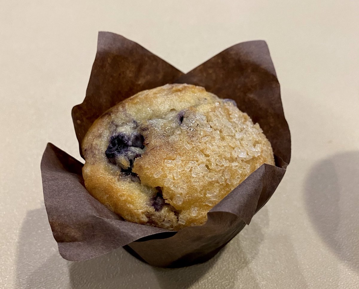 First day back to work at <a href="/Augustana_IL/">Augustana College</a> and I was personally delivered a GF blueberry muffin. What a place! #GoVikings 💙💛