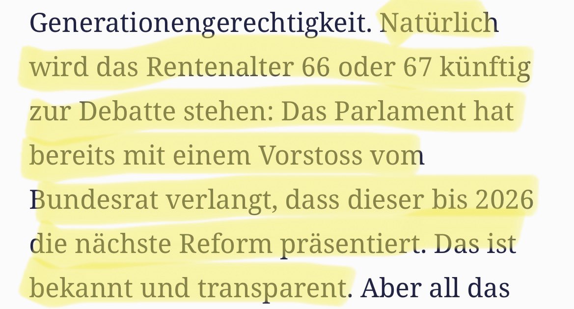 Was <a href="/themattmueller_/">Matthias P. A Müller</a>, Präsident <a href="/Jungfreisinnige/">Jungfreisinnige Schweiz</a>, im Interview mit dem <a href="/tagesanzeiger/">Tages-Anzeiger</a> eingesteht, sagt der <a href="/GewerkschaftSGB/">SGB</a> seit Monaten: #AHV21 ist der erste Schritt zu Rentenalter 67 für alle. Wer das nicht will, sagt 2x nein am 25. September! #AHVAbbauNein