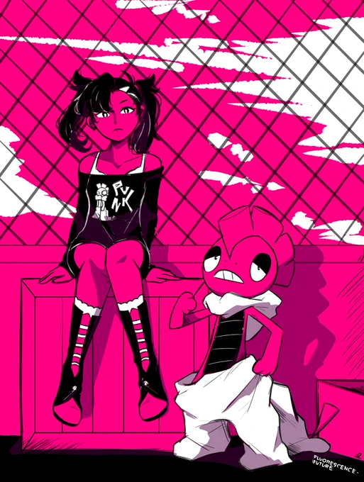 (old art repost) [#PokemonSwordShield] Marnie 