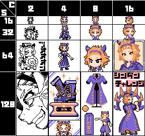 最後を埋めてとりあえず完成。
名前は「シンダンチャレンジ」 診断(メーカー)+チャレンジ(目標)から
色々設定してたら、不良っぽいウマ娘になりました
#ドット絵 #オリジナルウマ娘  #ドット絵チャレンジ目標 