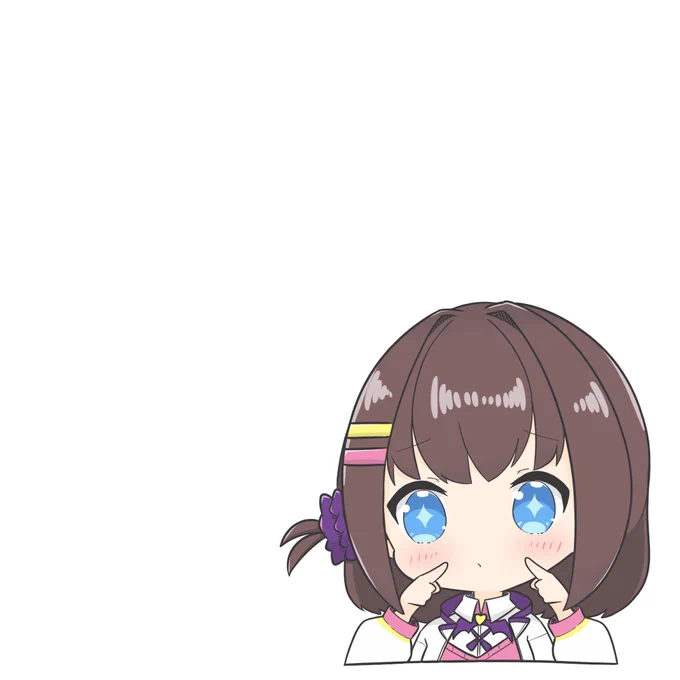 落書きサキちゃん「ぷぅ〜〜」っていう顔 