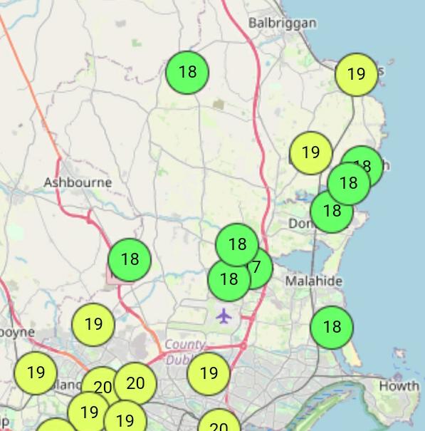 kevin_vallely's tweet photo. Latest weather for Fingal. Blanchardstown 19.8 °C, wind speed 3km/h.
Rush 17.8 °C, wind speed 10km/h from the East.
Swords 17.7 °C, wind speed 6km/h. Working with Met Eireann/OPW.
#Rogerstown # Estuary #SAC
#conservewater
#ClimateChange #Monday https://t.co/8OzUJ9JAV8