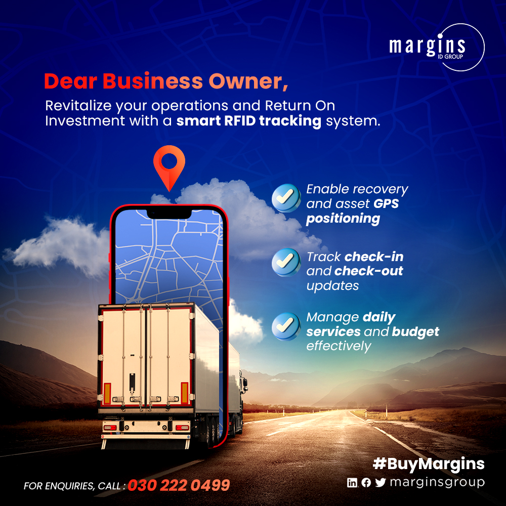 MarginsGroup's tweet photo. Track and secure all your business assets with our efficient RFID technology. It's easy, smart, and reliable! Call us now on 0302220499 for more information.
#RFIDSolutions
#BuyMargins
#MarginsToGo https://t.co/yuE0A2hf5N