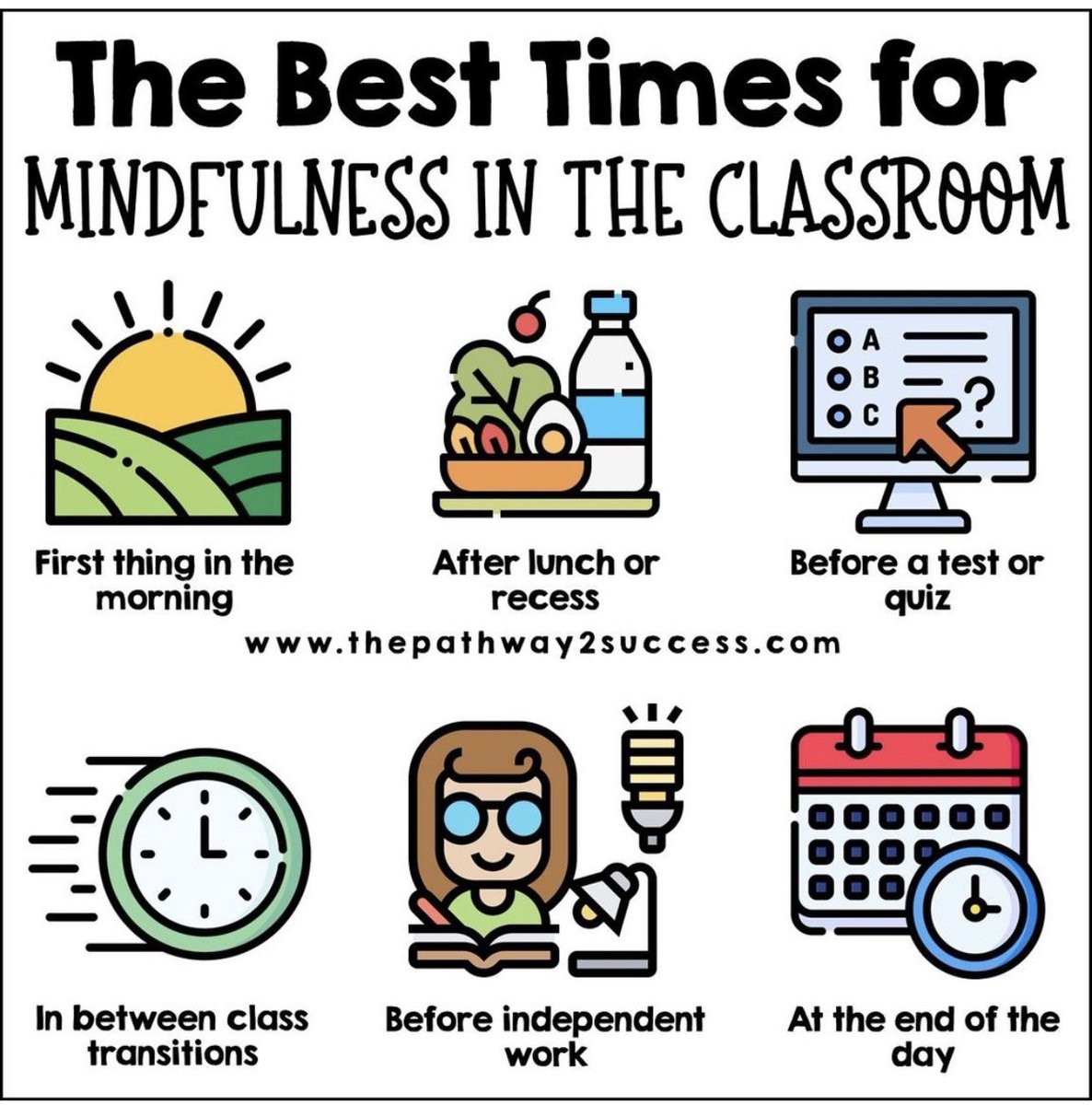 AWellnessGuy's tweet photo. Can you use mindfulness in the classroom? The answer is an enthusiastic โYES!!โ @thepathway2success #mindfulness #HCSWellness https://t.co/3oQTkClLw7