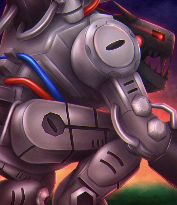ムゲンドラモンを塗った#Digimon #デジモン #イラスト 
