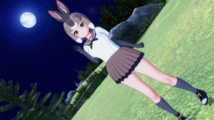 月夜のニホンノウサギちゃん🐰 