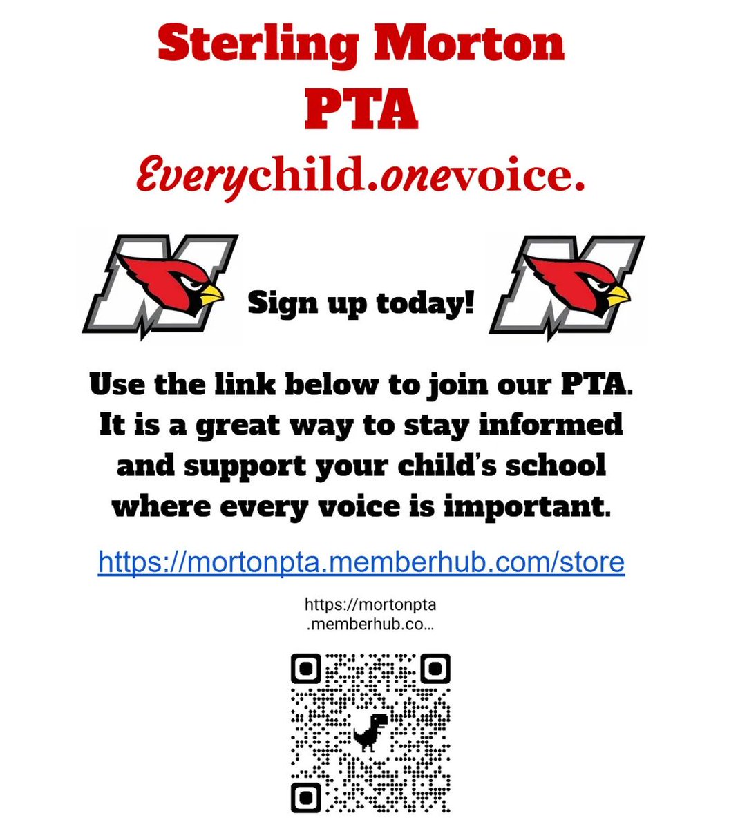 Come join the fun and sign up for Sterling Morton PTA.