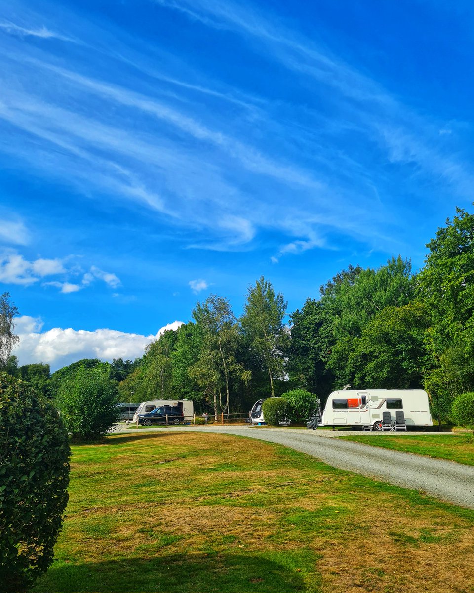 #PicsFromThePitch @TranquilTouring Woodland Spings Touring Park, Devon. Nothing but the sound of the birds. This really is the life. 😍😍😍 We'll just grab a glass of wine and relax.