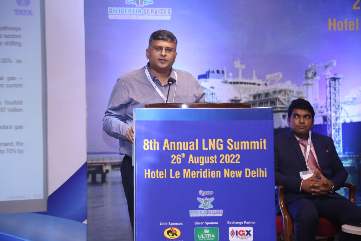 TCEConnect's tweet photo. Shireesh Swami, Sr. GM Tata Consulting Engineers Limited (#TCE) presented his views on “New and upcoming opportunities in the #ssLNG sector” during the 8th Annual #LNG Summit & Expo https://t.co/NzV02bDH80