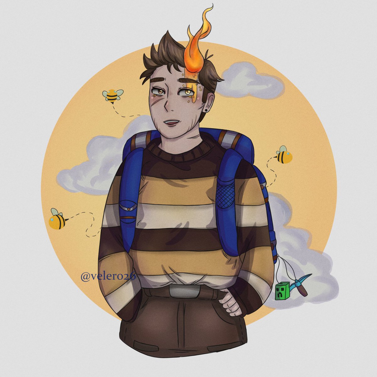 velero26's tweet photo. 🐝✨️
#TortillaLand2 #auronfanart #auron https://t.co/szOrqQ66Ij