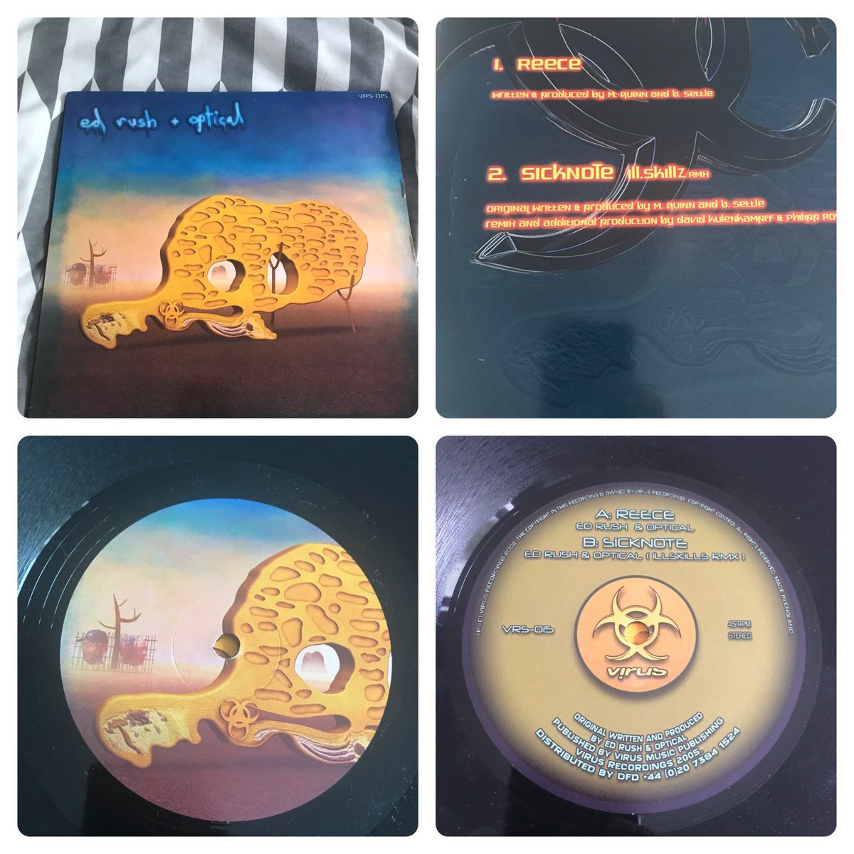 richbarrett1's tweet photo. One piece vinyl from two absolute dons of the drum and bass scene…
Ed Rush and Optical - Reece/Sicknote remix - Virus Recordings - 2005
#drumandbass #edrushandoptical #virusrecordings
https://t.co/pJXyFVSUL8 https://t.co/qCP6dc3yxc