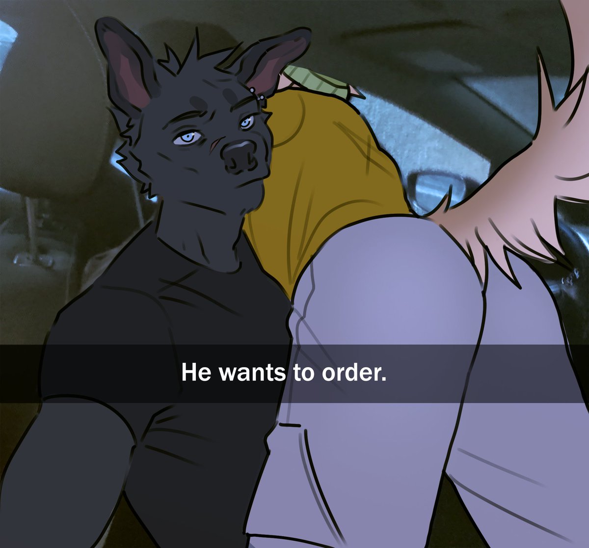 REYDZI3's tweet photo. My OC
#hewantstoorder #meme #furry #furryart #anthroart https://t.co/I4bAGxBoQ4