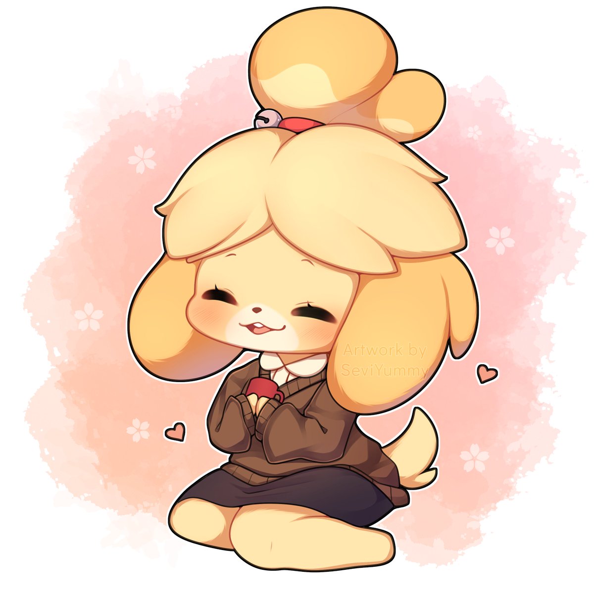 しずえ(あつ森) 「Isabelle  What's your favorite Animal Cr」|Sevi 🌸🌿のイラスト