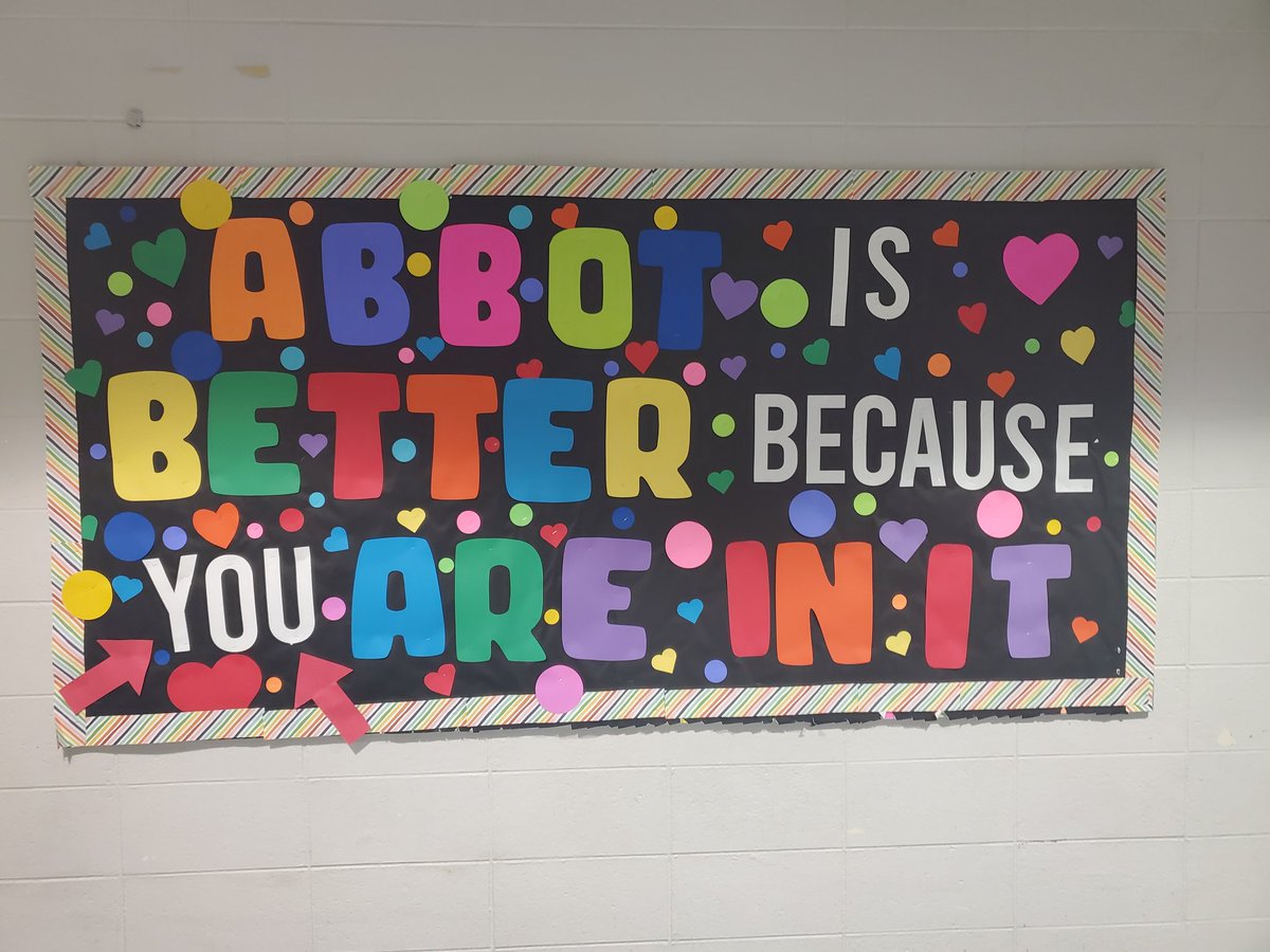 a2specedteach's tweet photo. And just like that we are back for 22/23 school year!! Excited for Abbot to be filled with all these amazing students. Our bulletin board sums it up perfectly, @A2Abbot is better because YOU are in it!! Welcome Allstars!! @A2schools #backtoschool #newschoolyear #firstdayofschool https://t.co/VfnGlRYeyZ