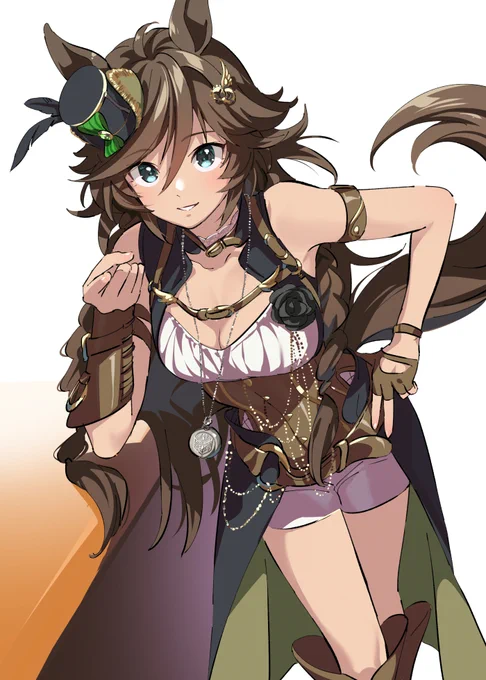 今日リリースした新しいゲームで知り合ってきれいなウマ娘…誰だろう… 