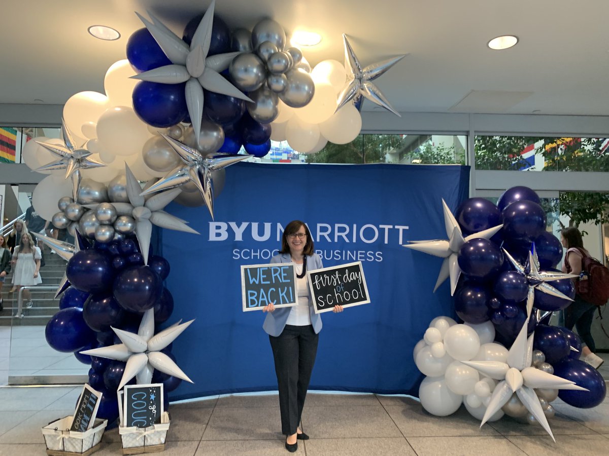 Happy first day of school to all of our new and returning BYU Marriott students!! #byumarriott #byu
