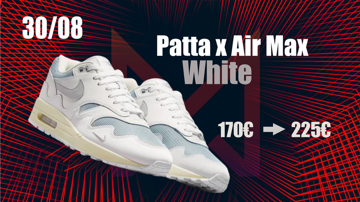 Moneta Notify (@monetanotify) on Twitter photo Nike Air Max Patta White dropping on the 30th of August ๐ฅ๐ฅ
<a href="/MonetaNotify/">Moneta Notify</a> members ready to stack up the Drop with all the required Tools๐
what about you?๐คจ
Like + Retweet for a free month ๐ Nike Air Max Patta White dropping on the 30th of August ๐ฅ๐ฅ
<a href="/MonetaNotify/">Moneta Notify</a> members ready to stack up the Drop with all the required Tools๐
what about you?๐คจ
Like + Retweet for a free month ๐