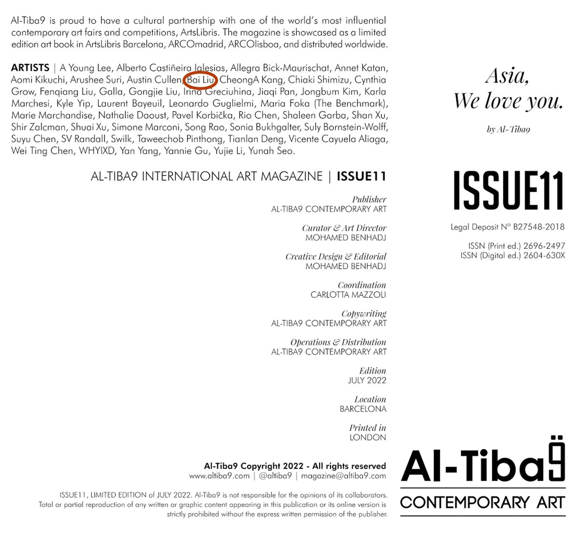 boyceliuart's tweet photo. In July this year, I was honored to be interviewed by the authoritative art magazine @AlTiba9 . I hope the lovely cats in my works as part of Asian contemporary art can be liked by more people. https://t.co/hHJlPhw7jT
