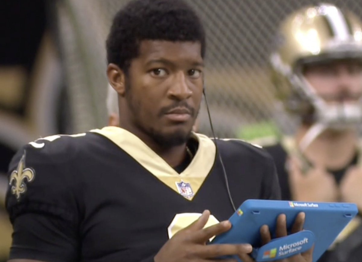 CBSSports's tweet image. Most passing yards in first 5 seasons of career:

Peyton Manning          20,618
Jameis Winston           19,737
Dan Marino                  19,422