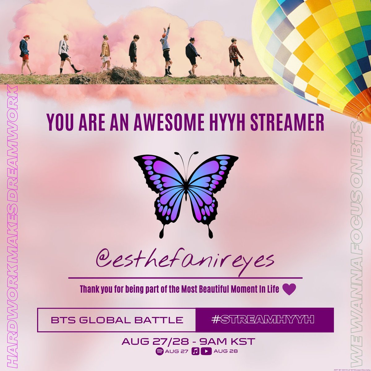 esthefanireyes's tweet photo. @Army_Connect @BTS_twt I had so much fun with HYYHMYS! 🦋

#HYYHPavedTheWay #StreamHYYH #TeamHYYH #BTSHYYH https://t.co/nGtlgHBEb4