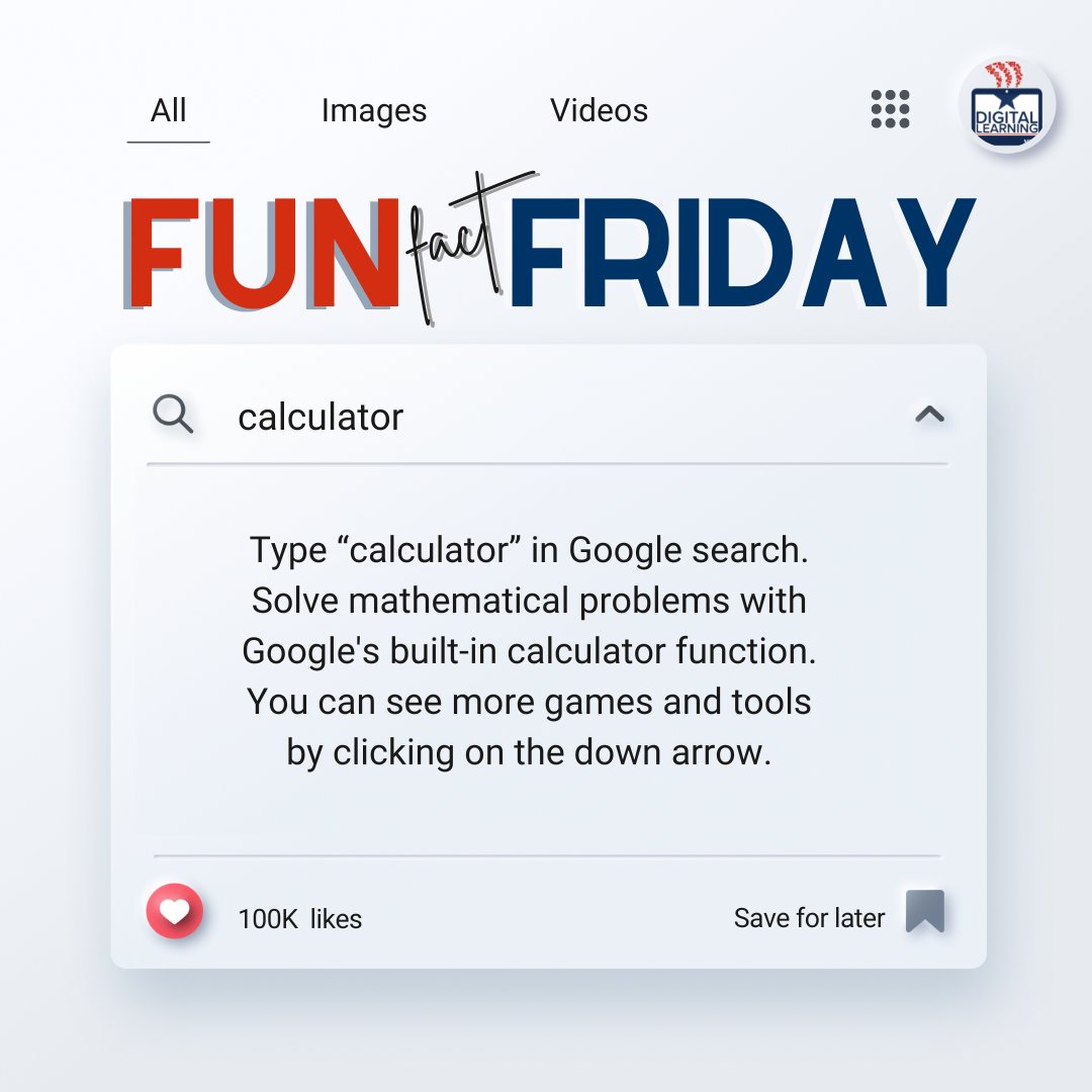 MISDDLTeam's tweet image. #FunFactFriday @Google #GoogleSearchTips #MISDdigital