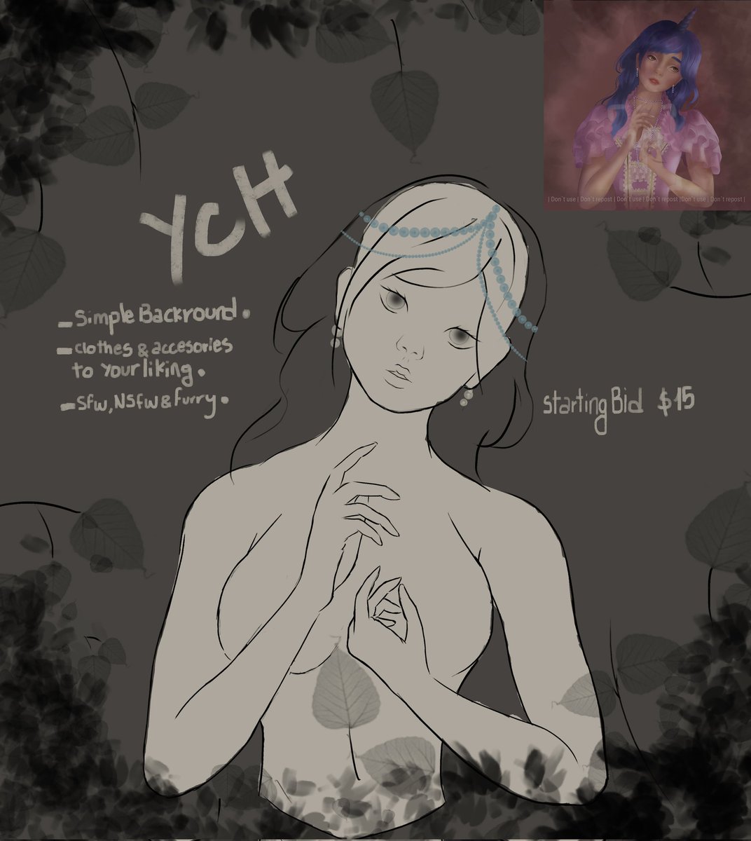 yellowpurim's tweet photo. NEW YCH in auction 🌟🌺

 with any gender, expression, oc &amp; fanart. simple backround. semirealism and anime style. payment method paypal only.

https://t.co/wvlQbySA5U

#ychcommission #YCH #auction #ArtistOnTwitter #Commission #opencommision https://t.co/7bl46BuRLJ