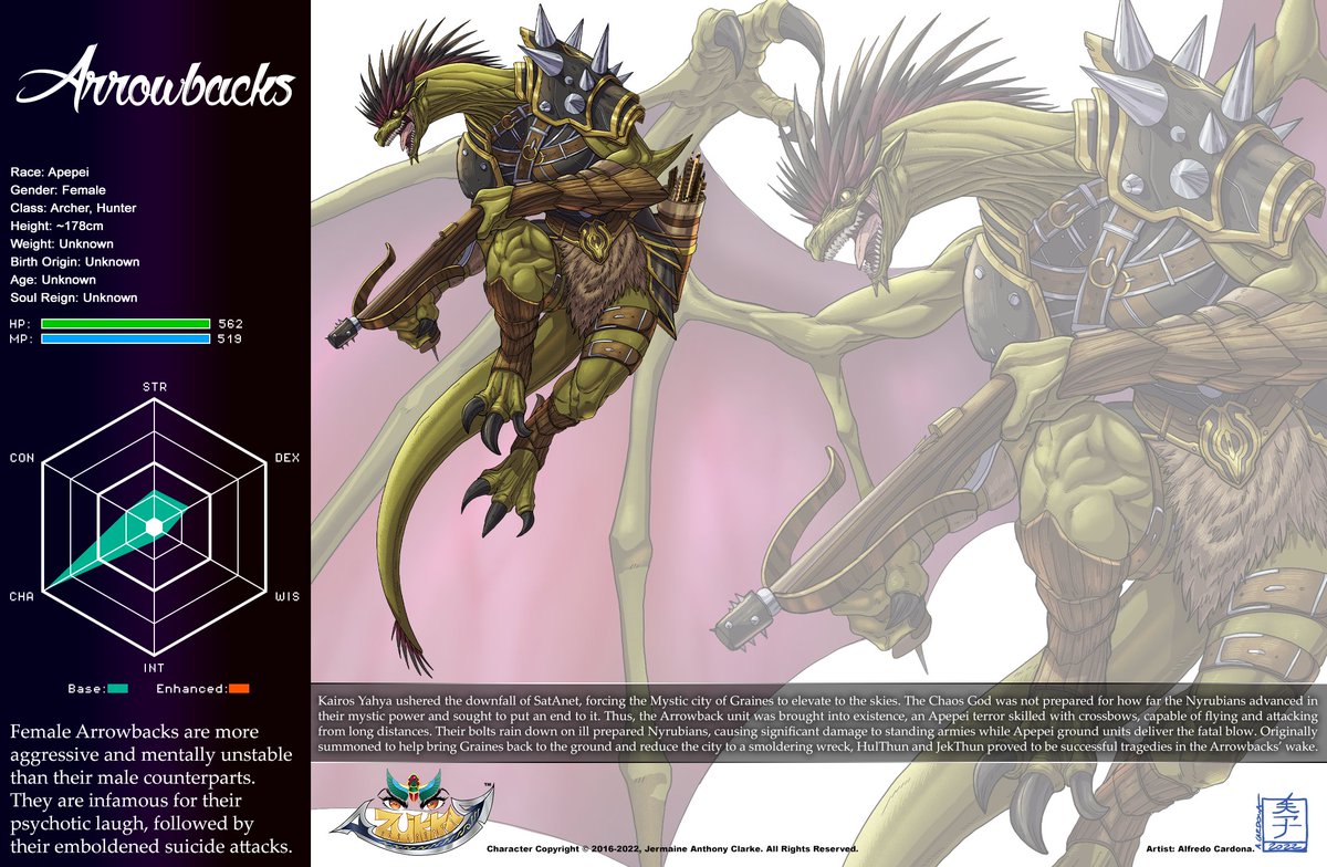 #ProjectAzúkkar

Project Azúk'kar Character 30: A. F. Arrowback.

Artist: Alfredo Cardona instagram.com/acecore2kx/

Read more, here: facebook.com/azukkarofficia…

Follow us on Instagram, Facebook and Twitter for all updates.

facebook.com/azukkarofficia…

instagram.com/azukkarofficia…

#EpicFAD