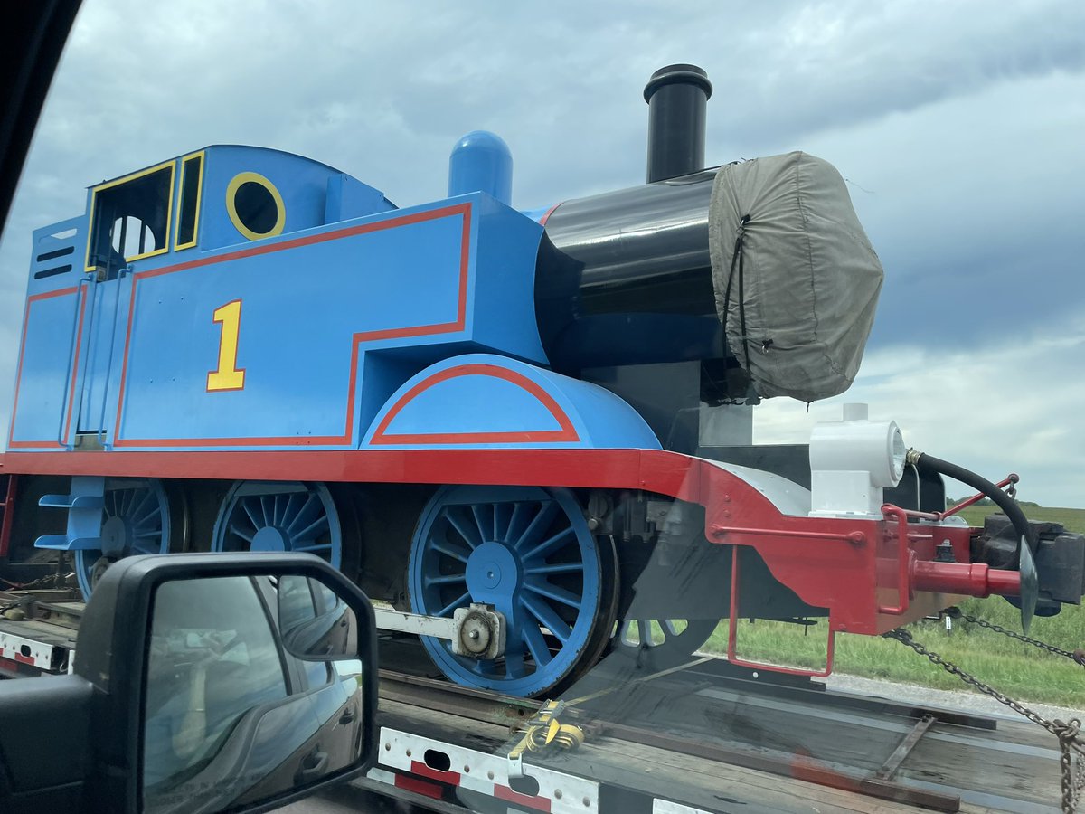 It’s amazing the folks you meet while traveling the highway in Iowa. #ThomastheTrain