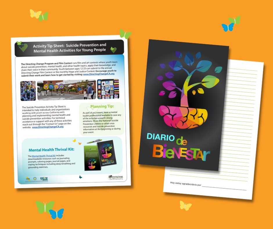 YouthCC_Org's tweet photo. Welcome #backtoschool! Find inspiration and mental health resources in our kit for schools, which includes a suicide prevention activity guide and the Mental Health Thrival Kit in Spanish: https://t.co/xWOTR4cQ7C 
#TakeAction4MH #journal #foryouth #foreducators #suicideprevention https://t.co/JTYB7Lkk4E