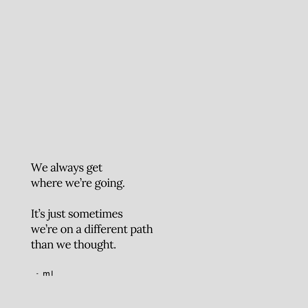 Sometimes we’re going nowhere
Sometimes we’re going somewhere unintended
Sometimes faster than we thought
Sometimes slower than we thought
Sometimes we’re right where we thought we were… but rarely.
The only way to know is honest reflection &amp; taking a hard look at the data.
- ml