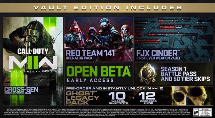 HEY! I'm giving away a VAULT Edition of #ModernWarfare2 all you have to do to enter is -

• LIKE &amp; RT 👍🏻🔃

• FOLLOW @gambabit &amp; <a href="/Twyman/">Twyman</a> 

• TAG A FRIEND (they’ll win a #MWII  Beta Code if you win)

Winner will be chosen in 1 week, good luck! 🤞🏻
