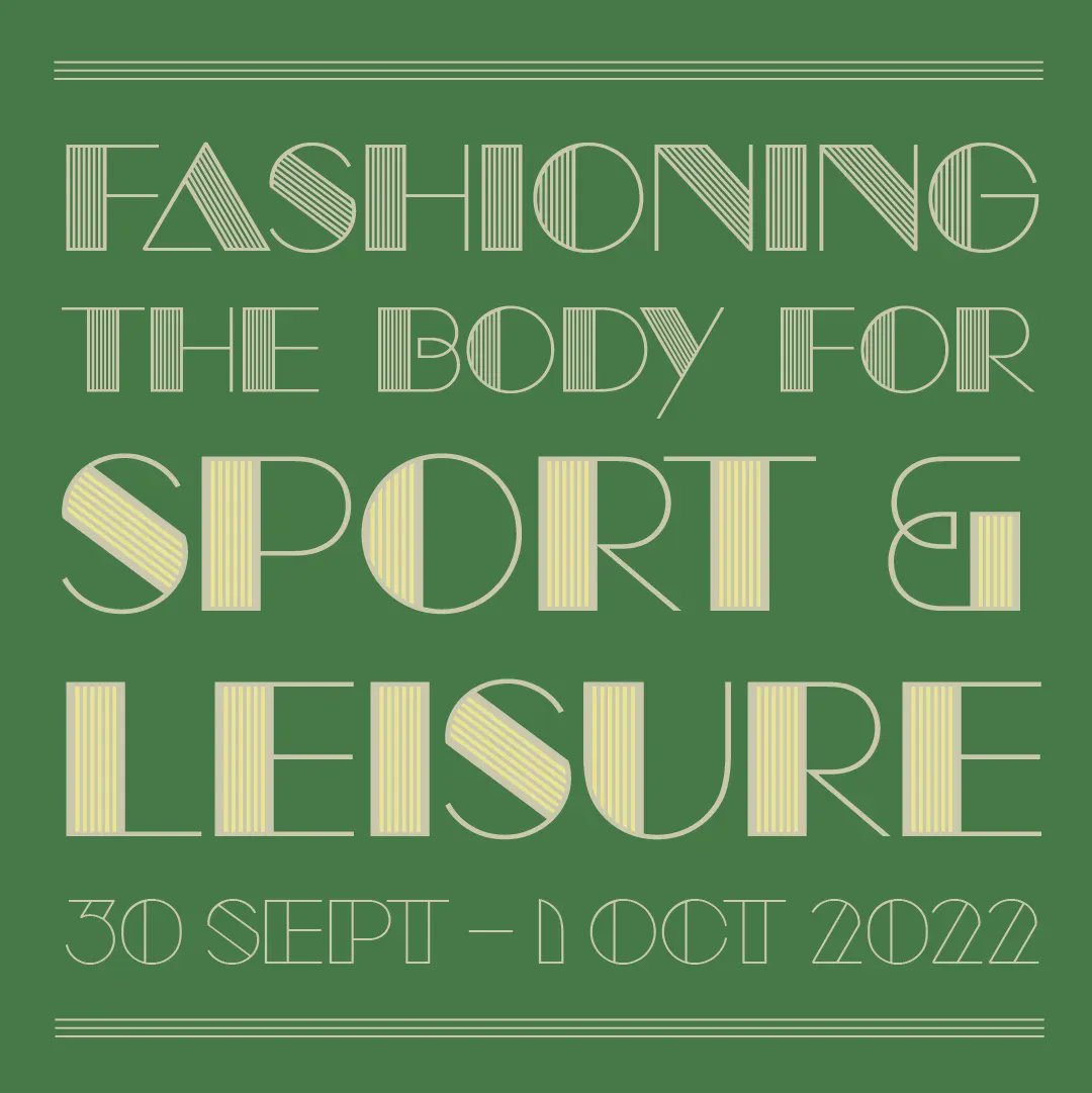 1 Month to go! There is still time to purchase a ticket and join our Fashioning the Body for Sport and Leisure: A History of Dress and Textiles conference!  You can join us in London or via Zoom. 

Tickets 👉 eventbrite.co.uk/e/fashioning-t…