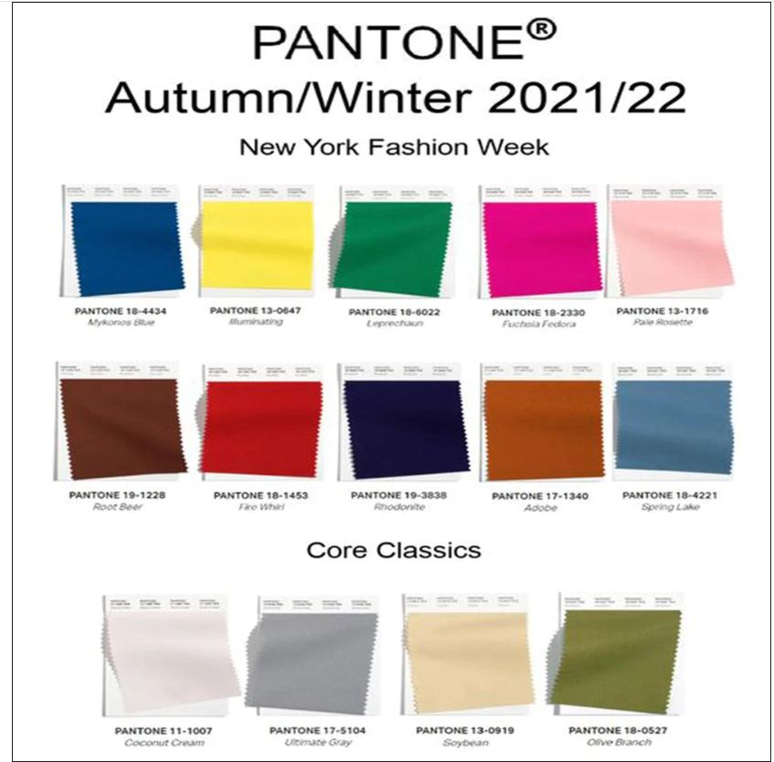 NuLookFashions's tweet photo. The Pantone Colour Palette for Fall/Winter 2022!🎨 

#TorontoFashion#TorontoWholesale#F/W2022#CanadaWinterFashion#TrendingColours#Coloursoftheseason#womensfashion#Trends#Style#classy#FashionLove#WholesaleSupplier#Fashion https://t.co/iYUfw8ElAV
