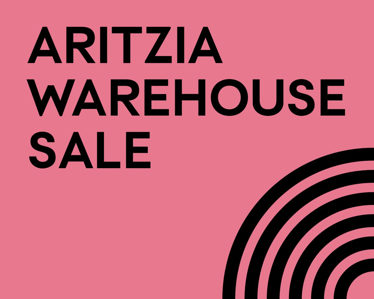 ARITZIA's tweet image. The Aritzia Warehouse Sale is back — and bigger than ever.
Wednesday, August 31 to Monday, September 5 at Vancouver Convention Centre West. 
50–90% off everything. New styles arriving daily. Don't miss out.

bit.ly/3AQnzEd