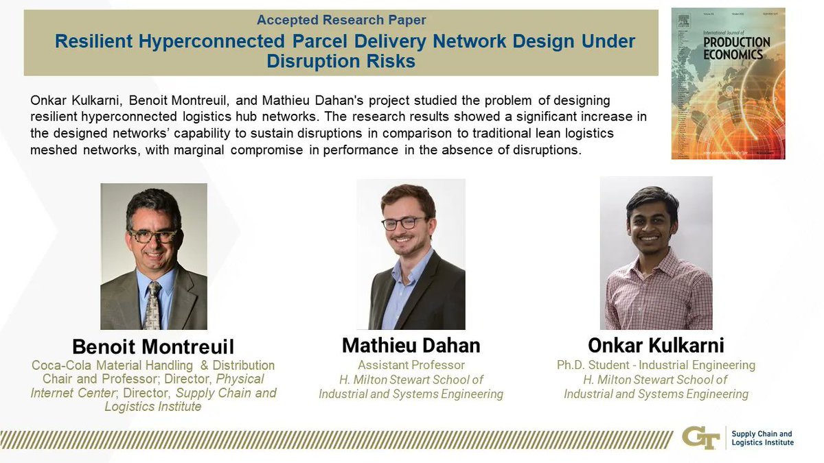 Georgia Tech Supply Chain and Logistics Institute tweet media