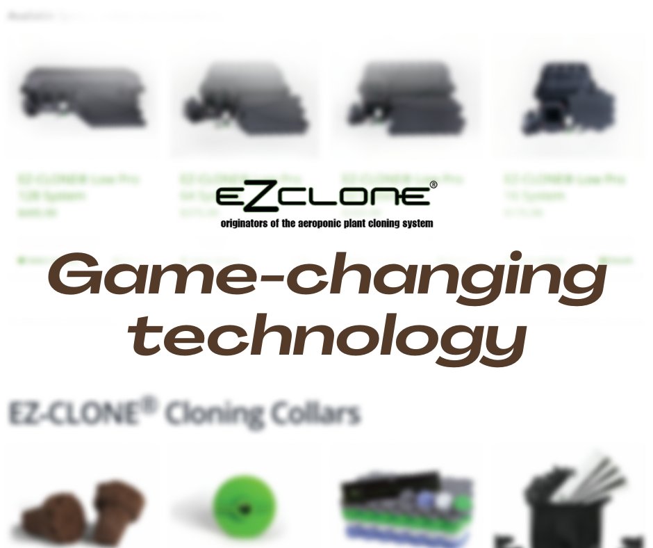 ezclone's tweet photo. Technologies that can produce a higher quality product while saving resources are game-changers. Aeroponics is one of the best ways to propagate your food. 

Check out all of our aeroponics cloning systems on our website - https://t.co/5pdhTfo3vz. https://t.co/CQjlCgmi0N